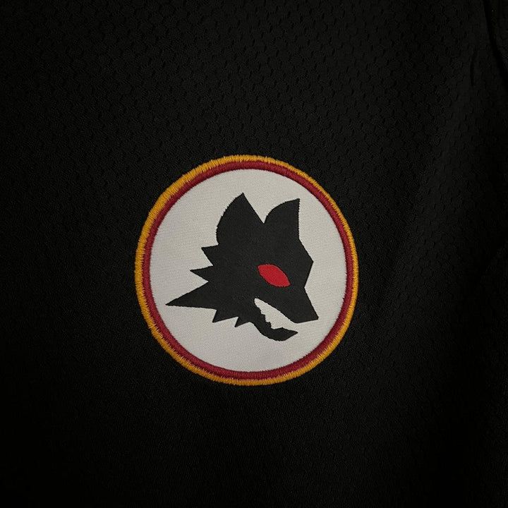 Camisa AS Roma Third 23/24 - Torcedor Adidas Masculino - Preto e Laranja - Paixão no Manto