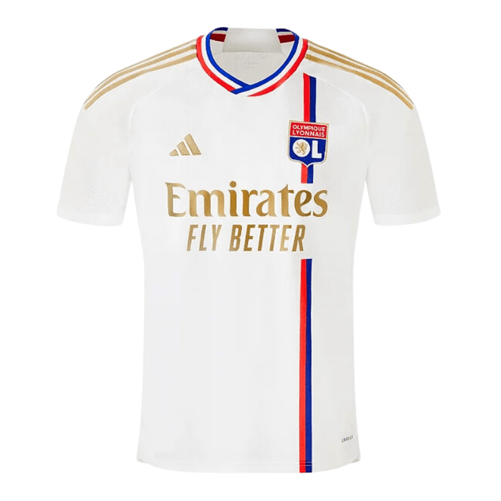 Camisa Lyon Home 23/24 - Torcedor Adidas Masculino - Branco - Paixão no Manto