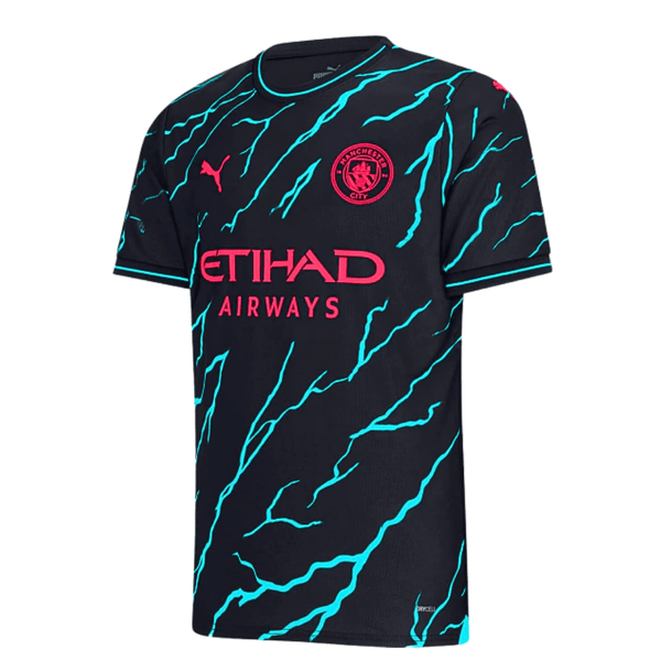 Camisa Manchester City Third 23/24 - Torcedor Puma Masculino - Raios - Paixão no Manto