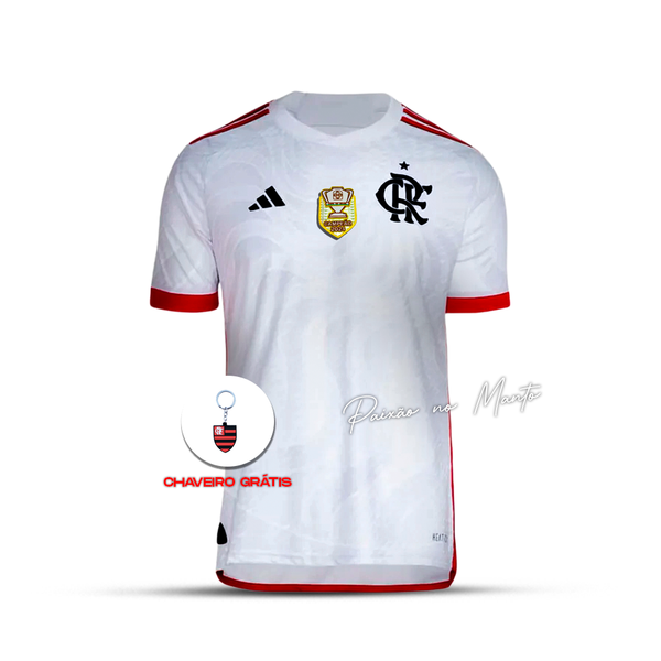 Camisa do Flamengo 2024/25 Away + Patch Campeão 2024 - Paixão no Manto