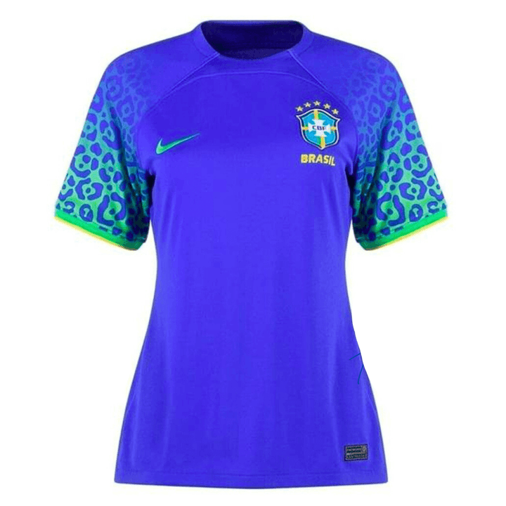 Camisa Seleção Brasileira II 2022 Torcedor Nike Feminina - Azul - Paixão no Manto