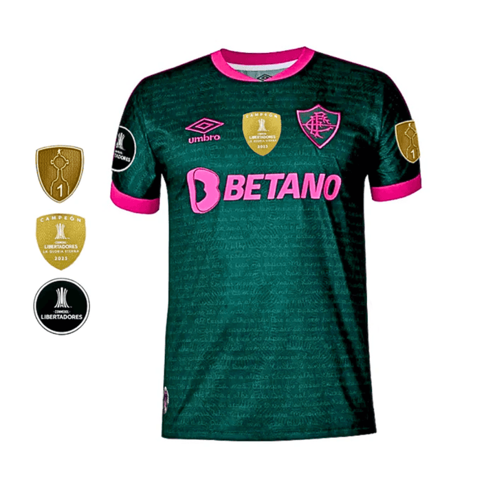 Camisa Fluminense Third - Homenagem Cartola - 2023/24 - Patch Libertadores - Paixão no Manto