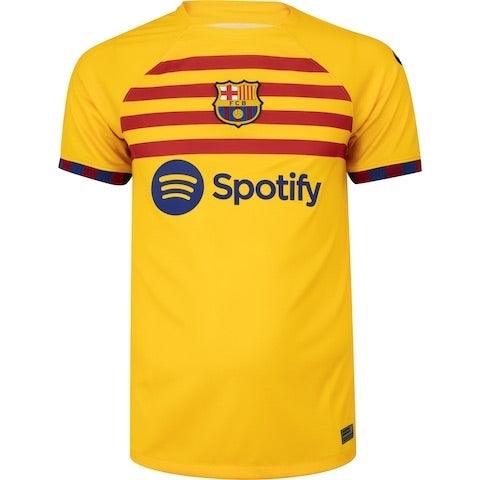 Camisa Barcelona IV 23/24 Torcedor Nike Masculina - Amarela - Paixão no Manto