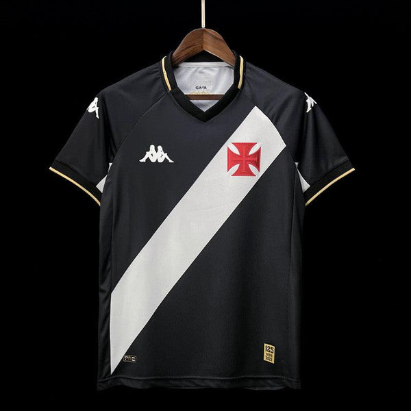 Camisa Vasco II 2023/2024 Kappa - Preta Branca e Dourada - Paixão no Manto