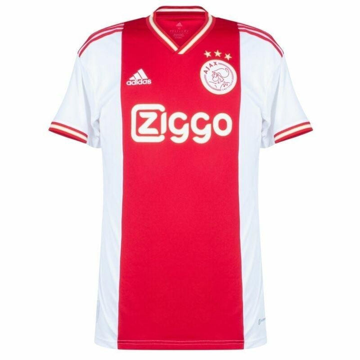 Camisa Ajax Home 22/23 Adidas Masculina - Branco e Vermelho - Paixão no Manto