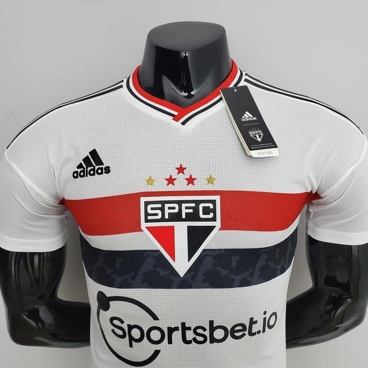 Camisa São Paulo I 22/23 Jogador Adidas Masculina - Branco e Vermelho - Paixão no Manto