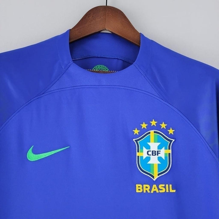 Camisa Seleção Brasileira II 2022 Torcedor Nike Masculina - Azul - Paixão no Manto