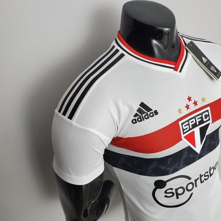 Camisa São Paulo I 22/23 Jogador Adidas Masculina - Branco e Vermelho - Paixão no Manto