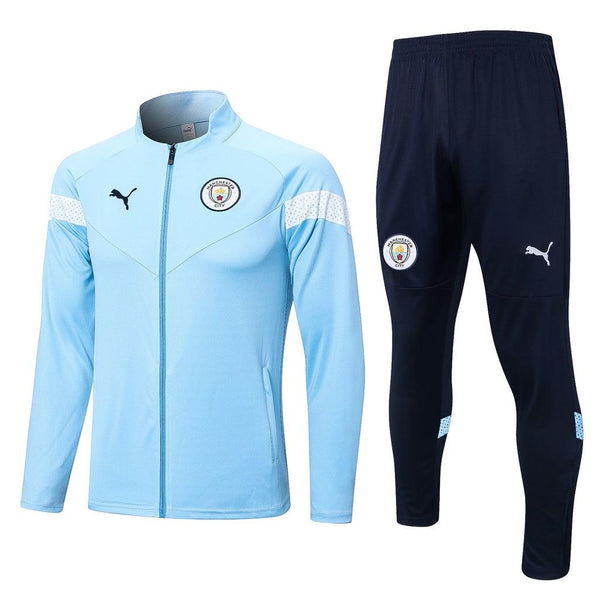 Conjunto de Treino do Manchester City 23/24 - Puma - Azul - Paixão no Manto