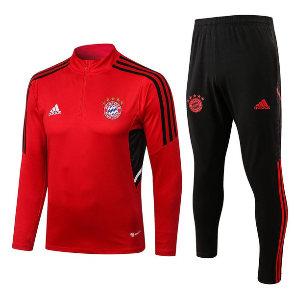 Conjunto Bayern de Munique 23/24 Masculino Adidas - Vermelho - Paixão no Manto