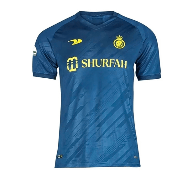 Camisa Al-Nassr II 23/24 Torcedor Masculina - Azul com detalhes em amarelo - Paixão no Manto