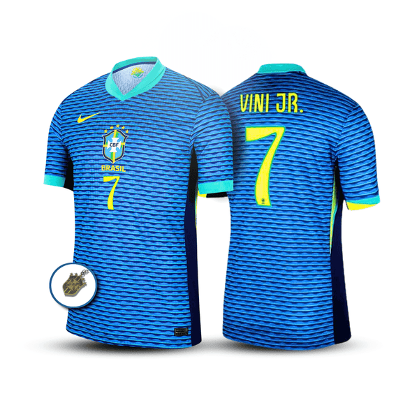 Camisa Brasil I 24/25 Copa América Azul - #7 Vini Jr - Paixão no Manto