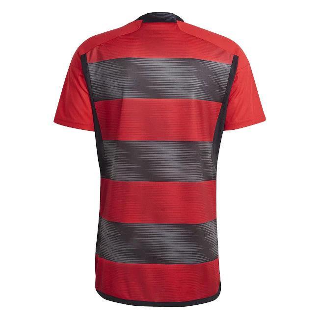 Camisa Flamengo I 23/24 Torcedor Adidas Masculina - Vermelho e Preto - Paixão no Manto