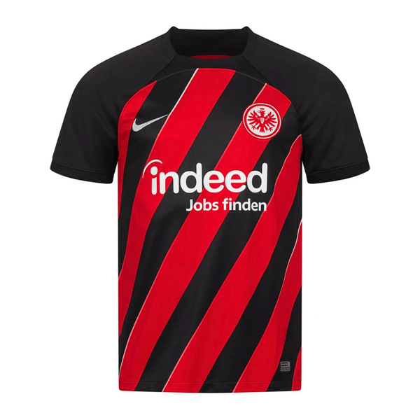 Camisa Eintracht Frankfurt Home 23/24 - Torcedor Nike Masculino - Preto e Vermelho - Paixão no Manto