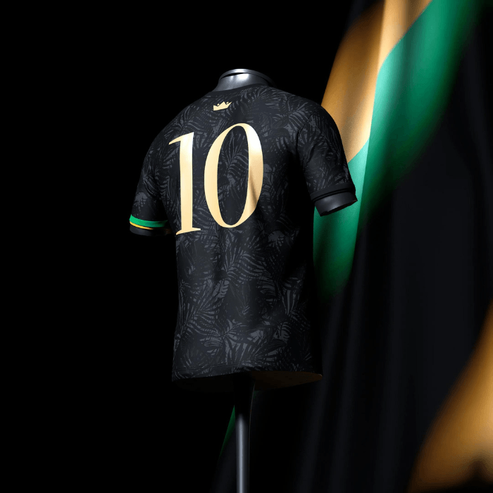 Camisa Neymar "GOAT" Edição Especial - Masculino - Preto e Verde - Paixão no Manto