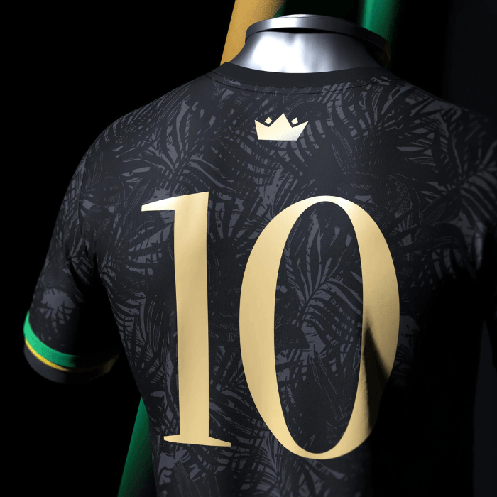 Camisa Neymar "GOAT" Edição Especial - Masculino - Preto e Verde - Paixão no Manto