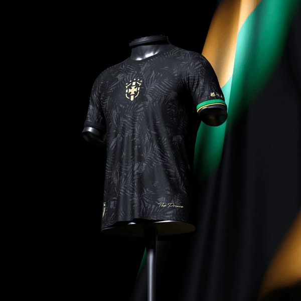 Camisa Neymar "GOAT" Edição Especial - Masculino - Preto e Verde - Paixão no Manto