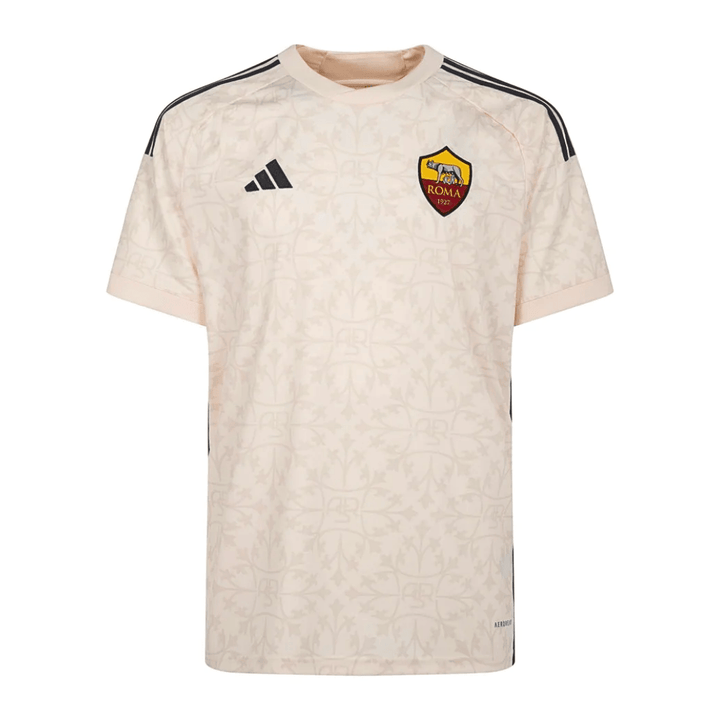 Camisa AS Roma Away 23/24 - Torcedor Adidas Masculino - Creme - Paixão no Manto