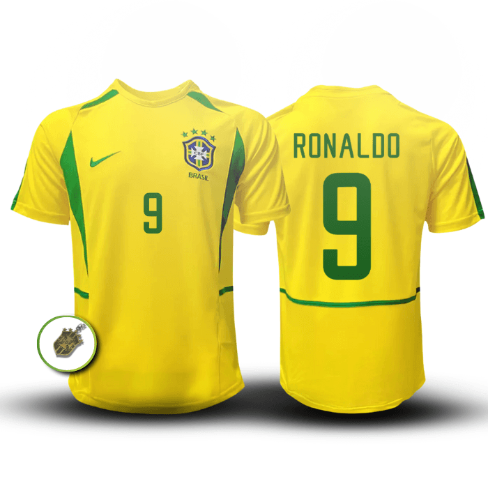 Camisa da Seleção Brasileira 2002 - #9 Ronaldo - Paixão no Manto