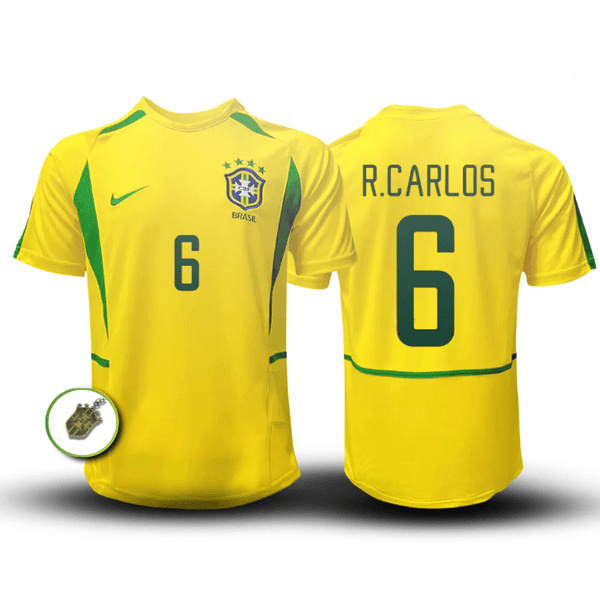 Camisa da Seleção Brasileira 2002 - #6 R. Carlos - Paixão no Manto