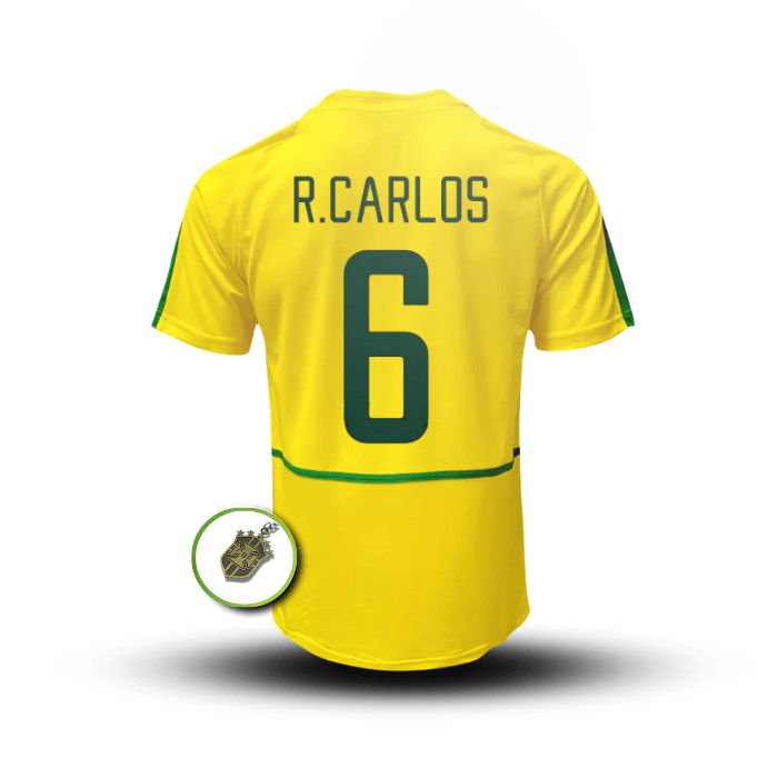 Camisa da Seleção Brasileira 2002 - #6 R. Carlos - Paixão no Manto