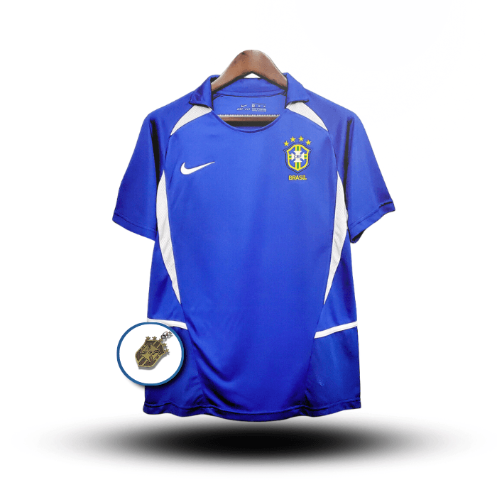 Camisa da Seleção Brasileira 2002 - Azul - Paixão no Manto