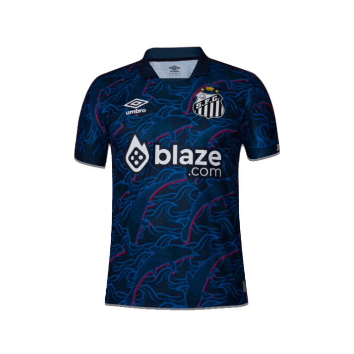 Camisa Santos III 23/24 Torcedor Umbro Azul Marinho - Paixão no Manto