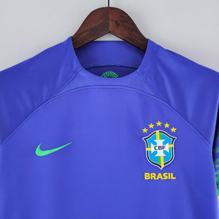 Camisa Seleção Brasileira II 2022 Torcedor Nike Feminina - Azul - Paixão no Manto