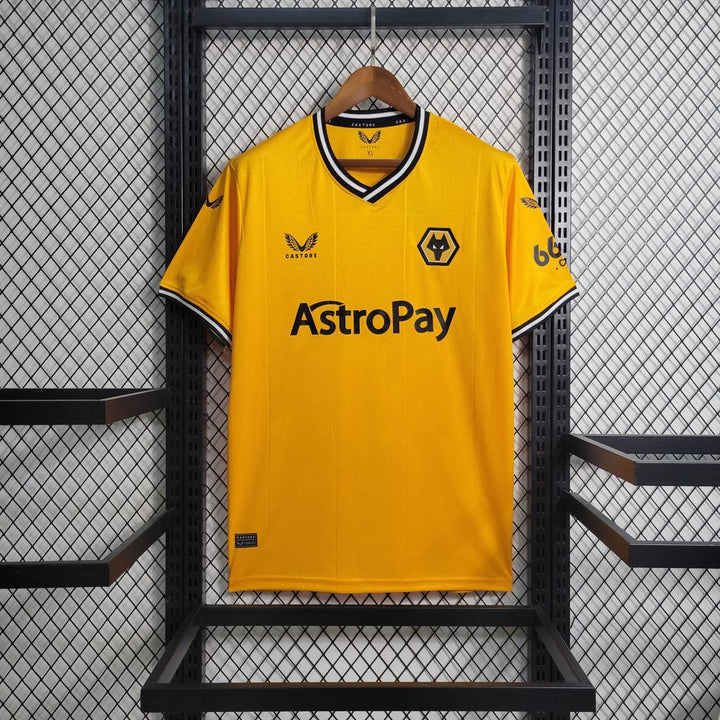 Camisa Wolves Home 23/24 - Torcedor Castore Masculina - Laranja - Paixão no Manto