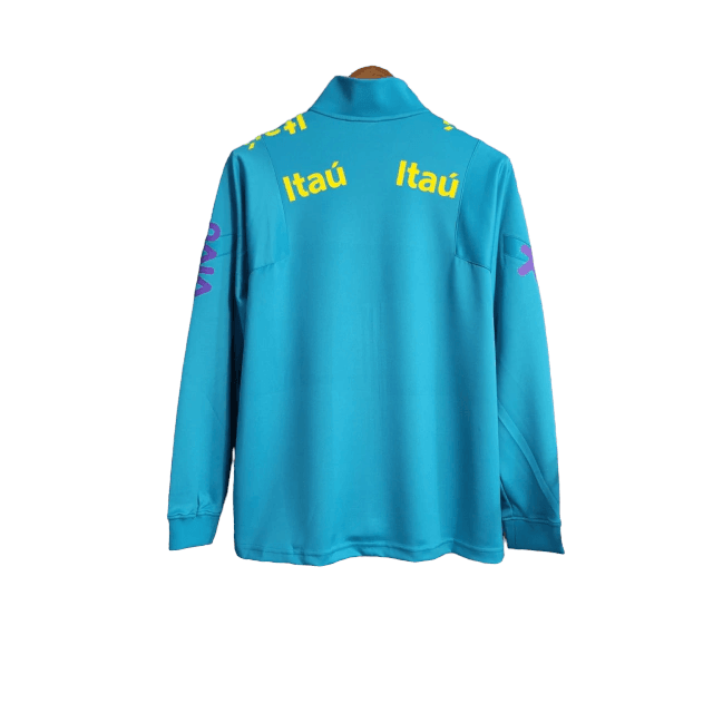 Jaqueta Corta-Vento Brasil 23/24 Masculino Nike - Azul - Todos patrociníos - Paixão no Manto