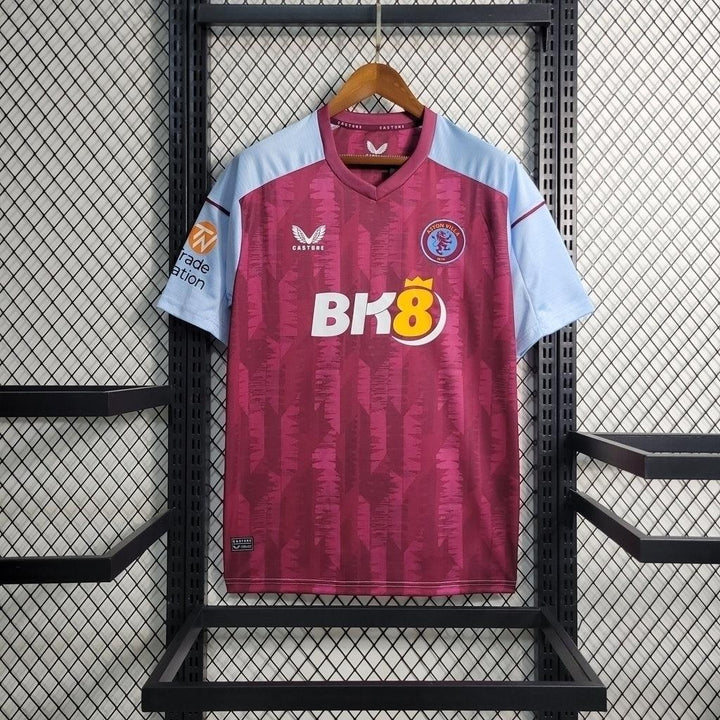 Camisa Aston Villa Home 23/24 - Torcedor Castore Masculina - Vinho - Paixão no Manto