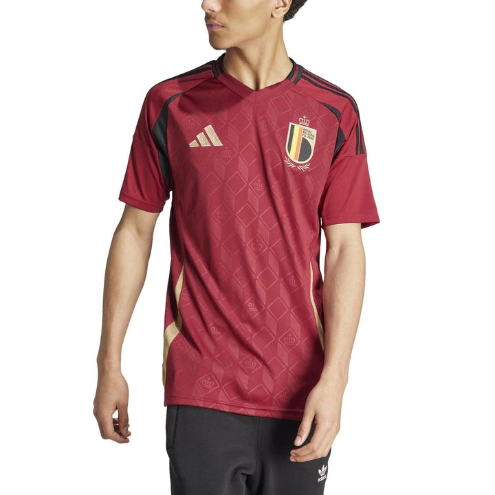 Camisa Bélgica Home 24/25 s/n° Torcedor Adidas Masculino - Grená - Paixão no Manto