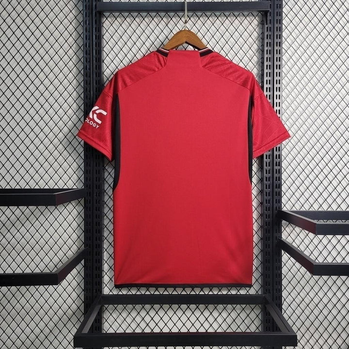 Camisa Manchester United Home 23/24 - Torcedor Adidas Masculina - Vermelho - Paixão no Manto