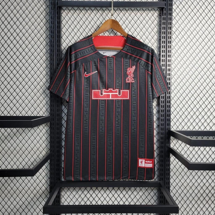 Camisa Liverpool leBron 23/24 Torcedor Nike Masculina - Preto - Paixão no Manto