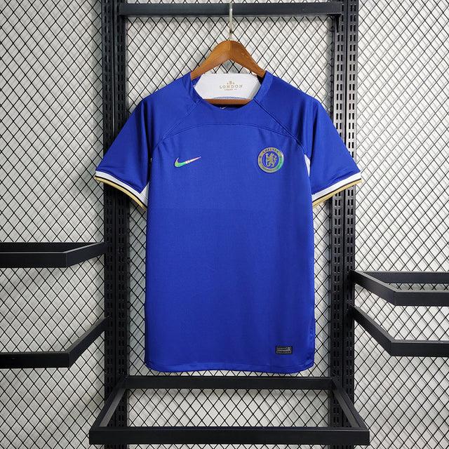 Camisa Holográfica Chelsea Home 23/24 - Torcedor Nike Masculino - Azul - Paixão no Manto