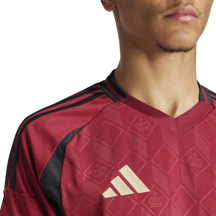 Camisa Bélgica Home 24/25 s/n° Torcedor Adidas Masculino - Grená - Paixão no Manto